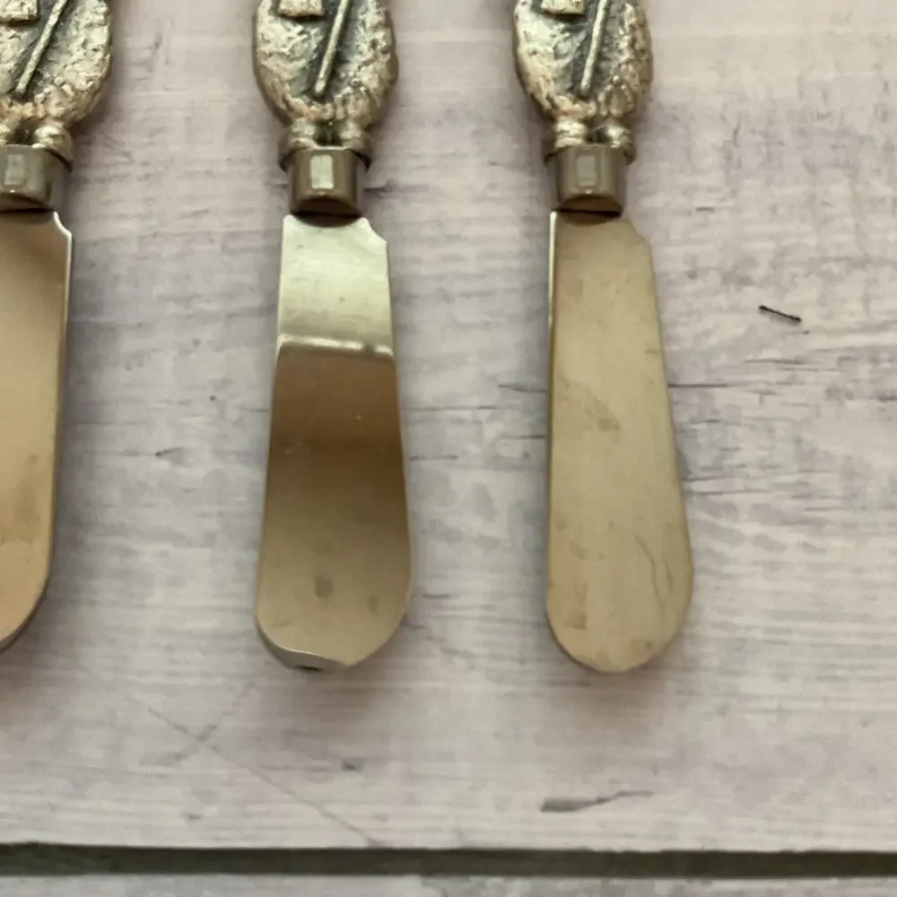Ganz Snowman Butter Appetizer Cheese‎ Spreader Knife Set Of 4 Christmas Winter